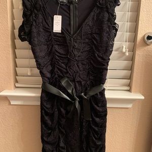 Bebe black lace dress
